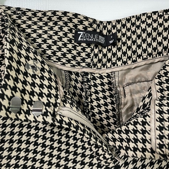 7th Avenue New York & Co Women’s Houndstooth Trousers Career Pants size 8 - Picture 5 of 8